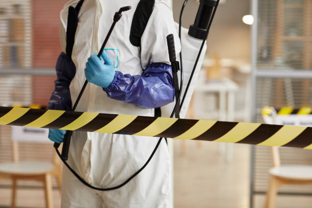Professional Biohazard Cleanup technician working in Junction City, OR